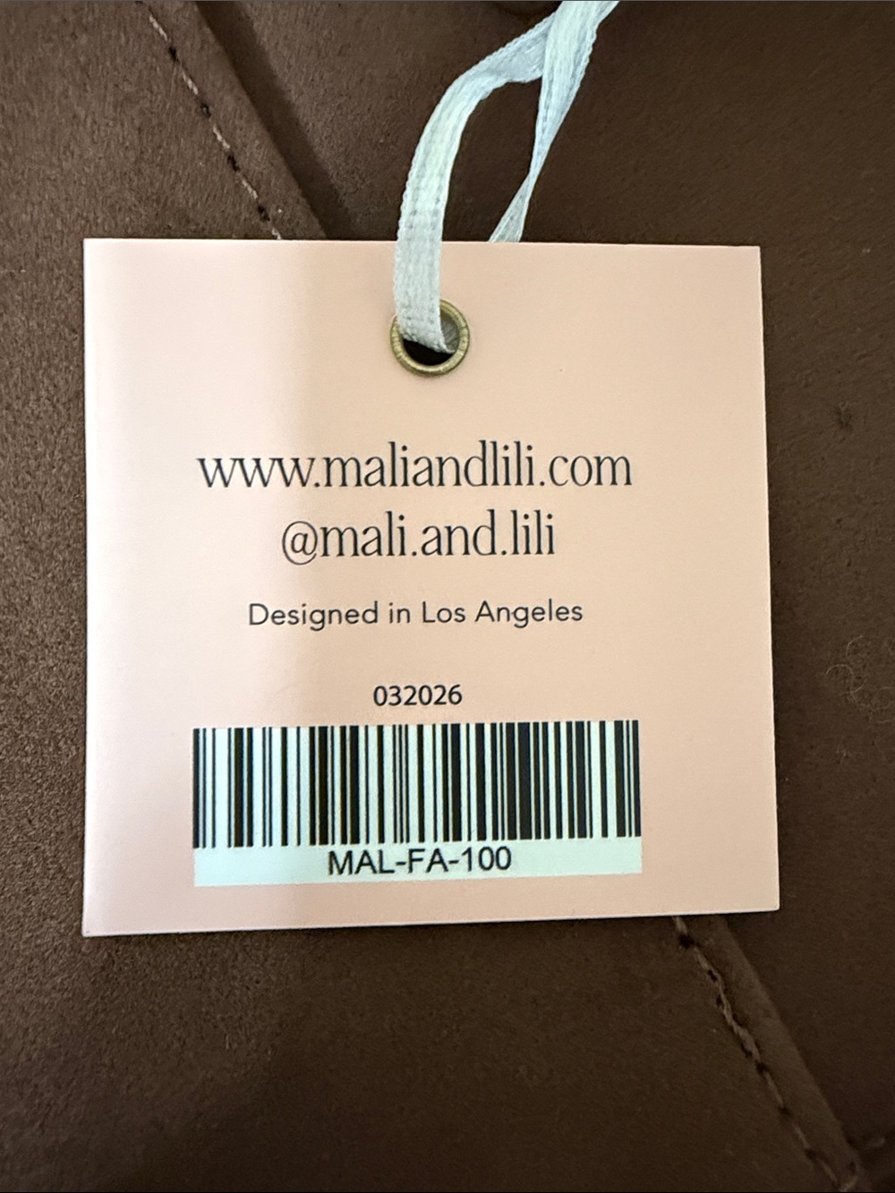Dark Brown Suede Tote Bag with Front Pocket - Picture 10 of 10